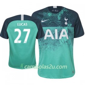 Camisolas de Futebol Tottenham Hotspur Lucas Moura 27 Equipamento 3ª 2018/19 Manga Curta